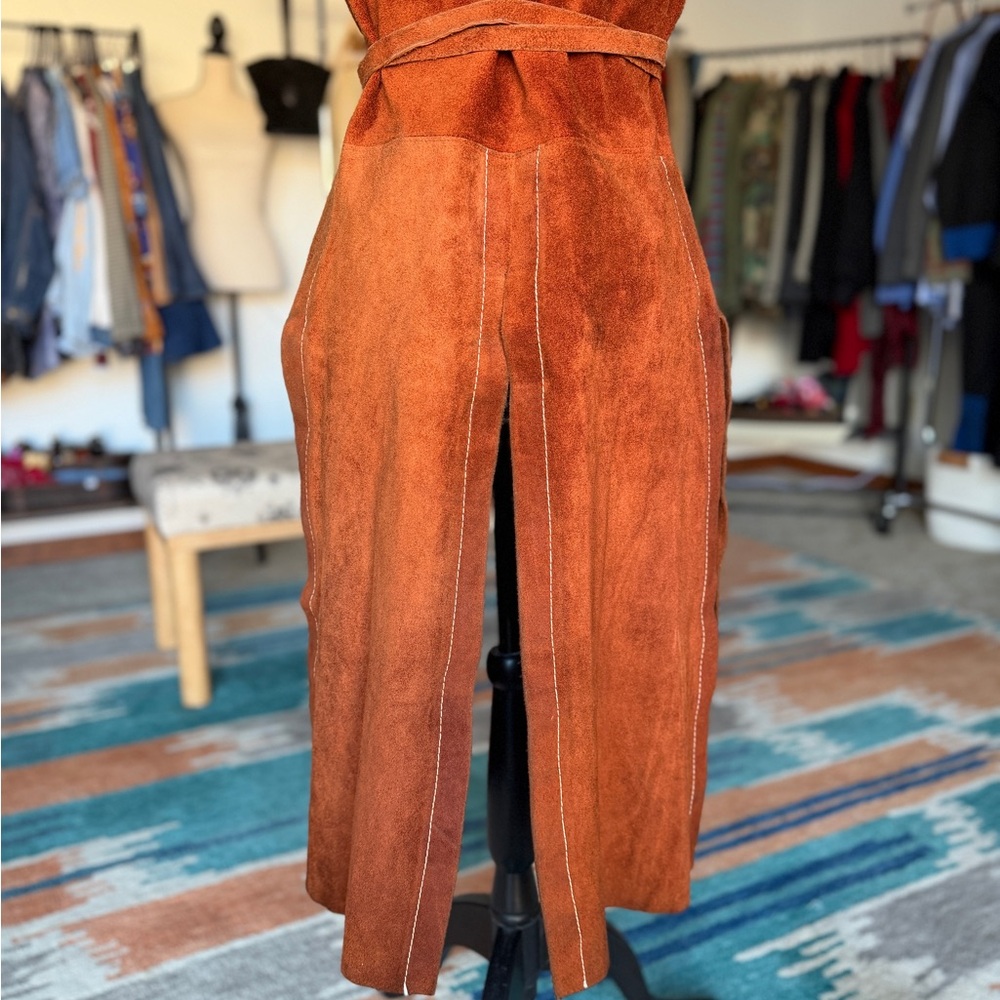 Vintage Latigo West Sleeveless Suede Duster Vest - Picture 5 of 10
